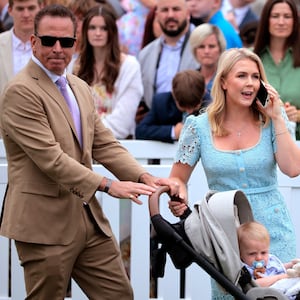 Karoline Leavitt, her husband, and their son.