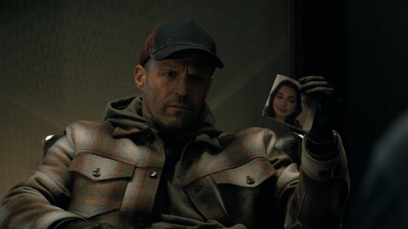 Jason Statham as Levon Cade in A Working Man.