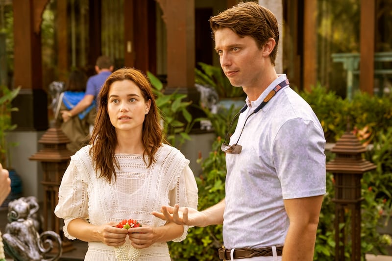 Sarah Catherine Hook and Patrick Schwarzenegger
