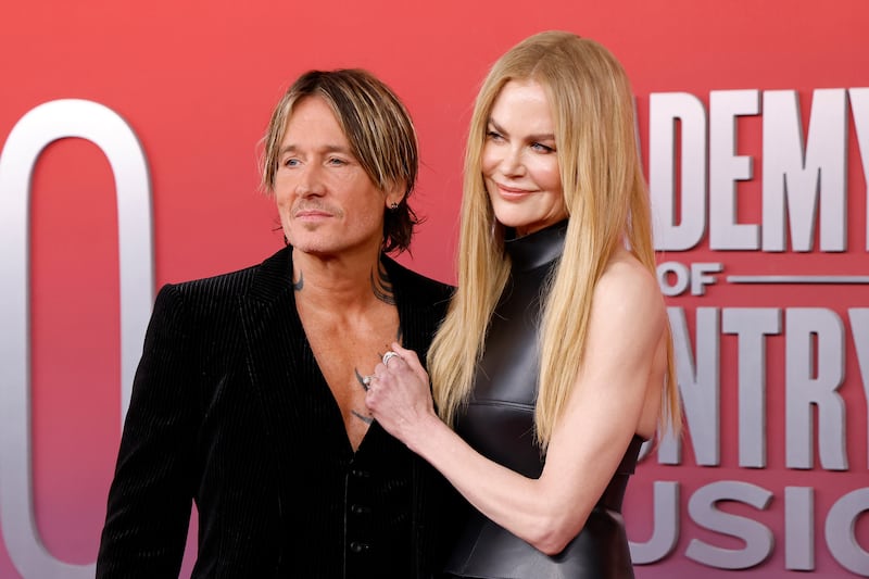 FRISCO, TEXAS - MAY 08: Keith Urban and Nicole Kidman attend the 2025 Academy of Country Music Awards at Omni Frisco Hotel at The Star on May 08, 2025 in Frisco, Texas. (Photo by Taylor Hill/WireImage)