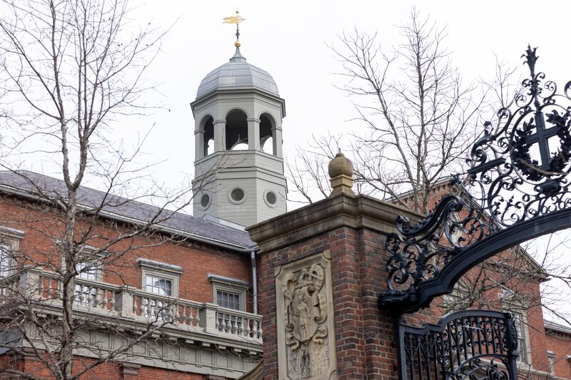 A tower on one of the Harvard University buildings in Cambridge, Massachusetts. A Trump administration task force announced Monday that it would block Harvard University from receiving $2.2 billion in federal grants and $60 million in contracts after the Ivy League school defied demands to adopt new policies on student and faculty conduct and admissions.