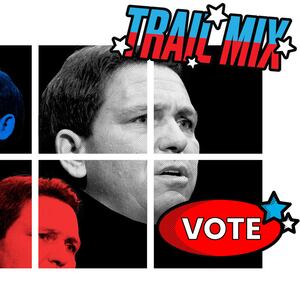 A photo illustration featuring Governor Ron DeSantis