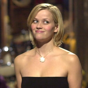 Reese Witherspoon during the monologue on September 29, 2001