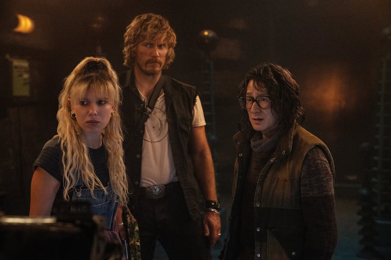 Millie Bobby Brown, Chris Pratt, and Ke Huy Quan.